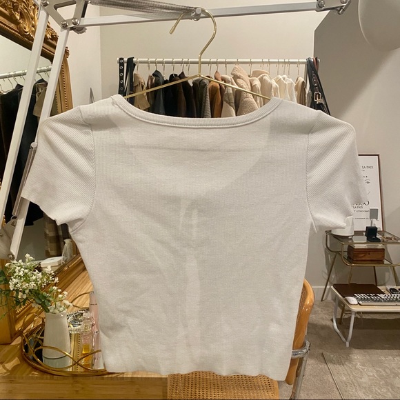 Double Tie-Front T-shirt Top - Picture 5 of 5